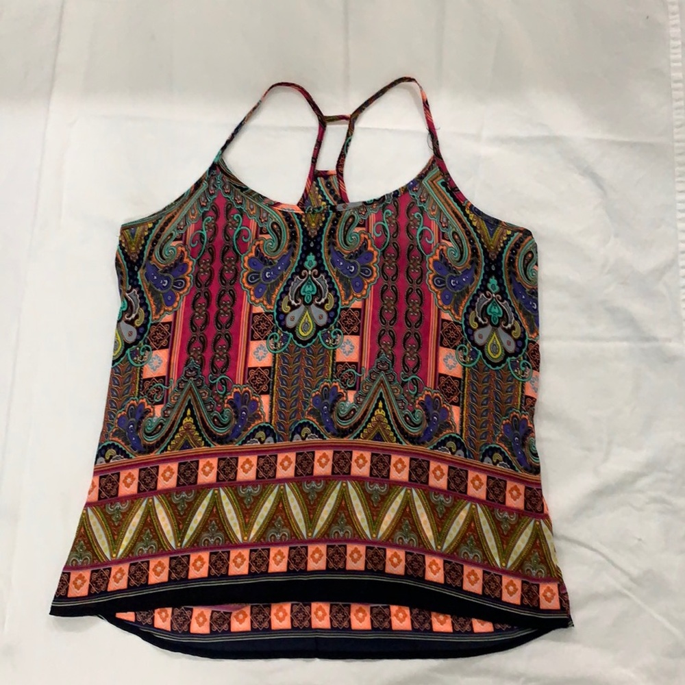 Vera Bradley inspired spaghetti tank top